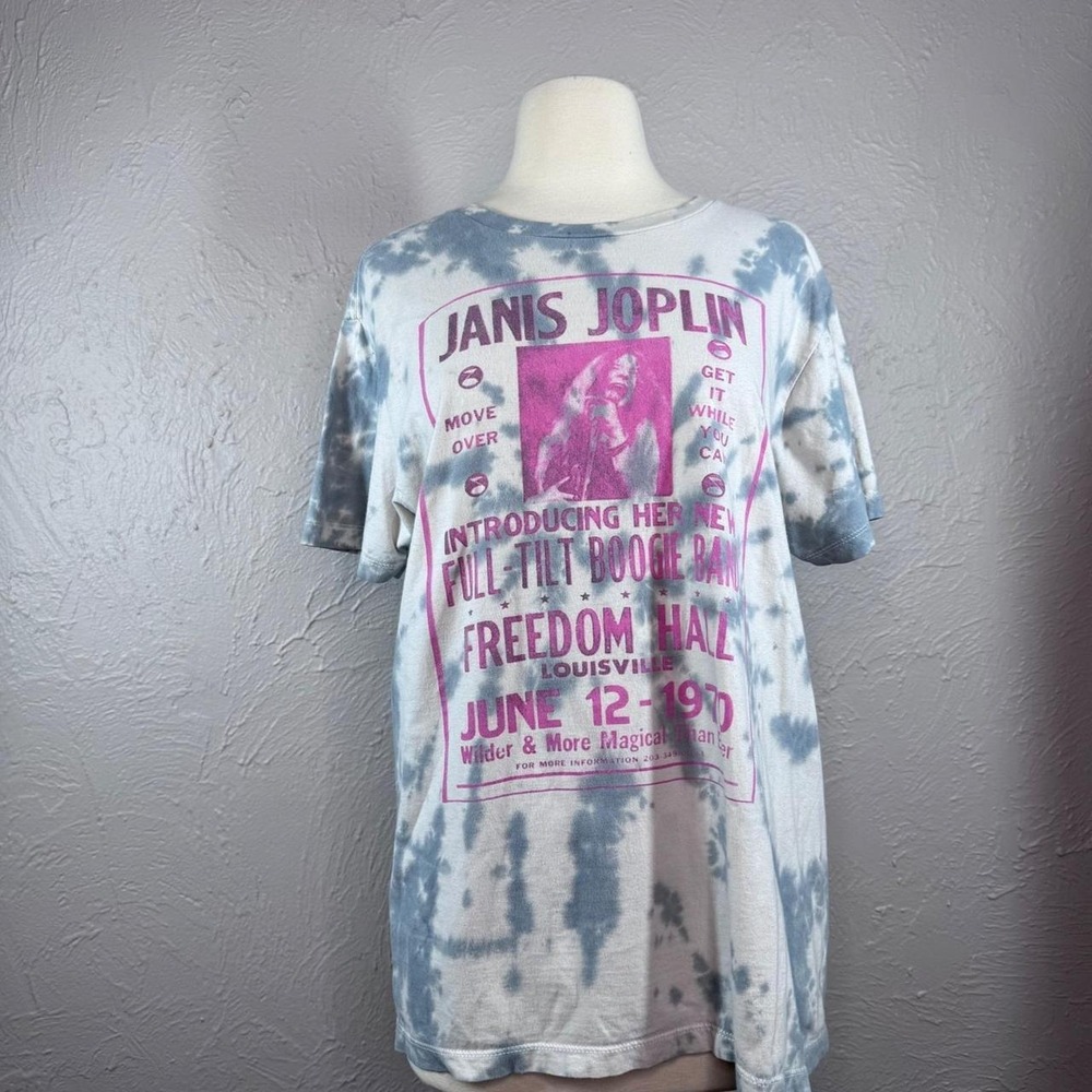 Life Clothing co. Janice Joplin Tie Dye shirt Women's Large Cotton Boho Classic